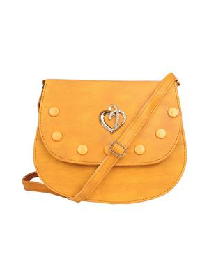 yellow leatherette sling bag - 15121573 - Standard Image - 1