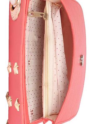 pink leatherette sling bag - 15121577 - Standard Image - 3