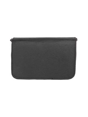 black leatherette sling bag - 15121578 - Standard Image - 2