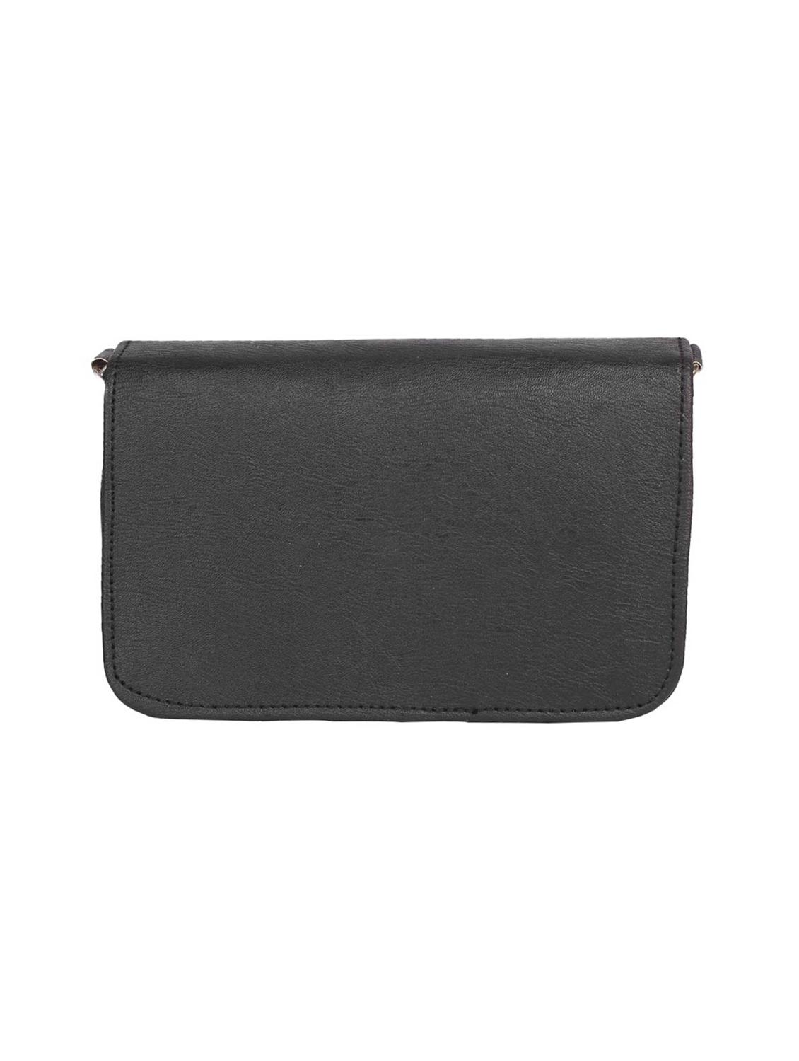 black leatherette sling bag - 15121578 - Zoom Image - 2