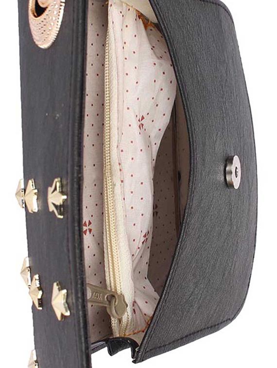 black leatherette sling bag - 15121578 - Zoom Image - 3