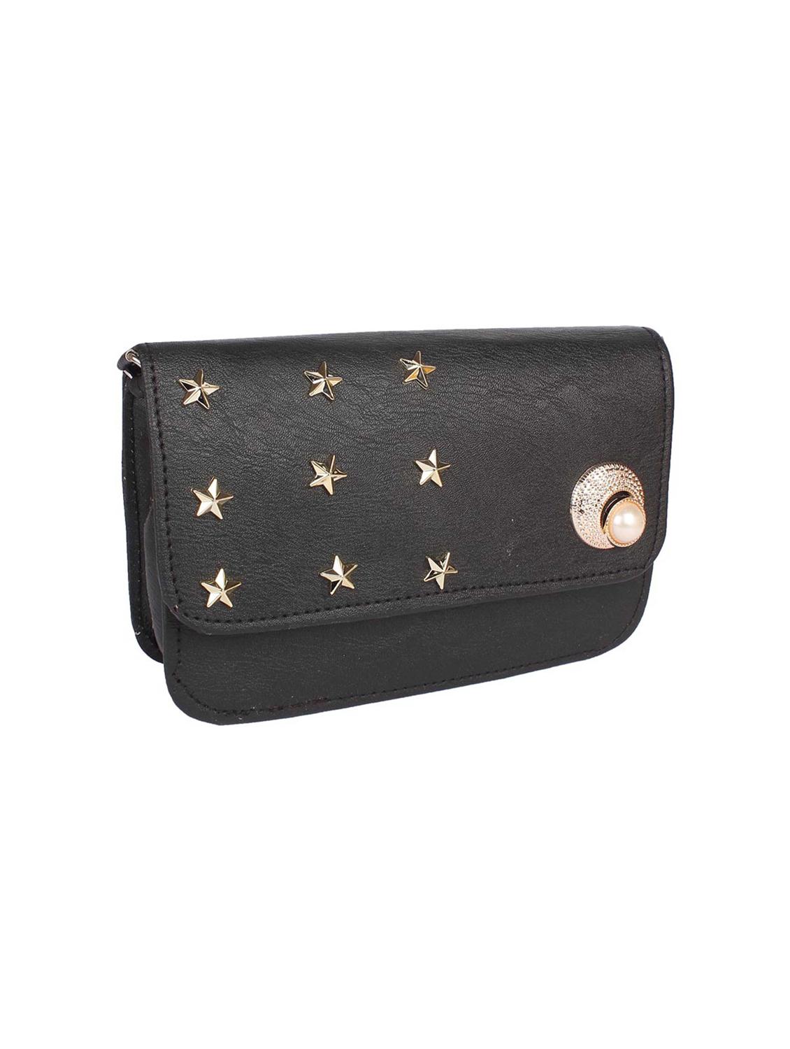 black leatherette sling bag - 15121578 - Zoom Image - 4