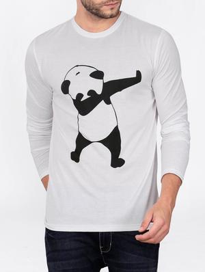 white cotton chest print tshirt - 15121845 - Standard Image - 1