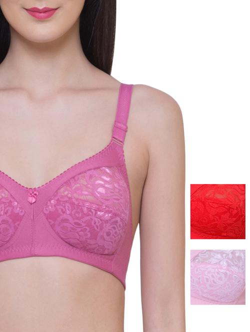 set of 3 multi colored bra - 15122445 - Standard Image - 1