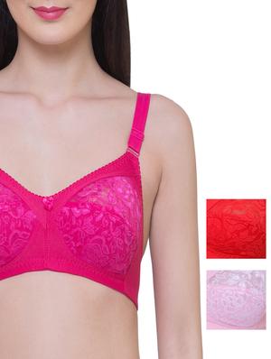 set of 3 multi colored bra - 15122446 - Standard Image - 1