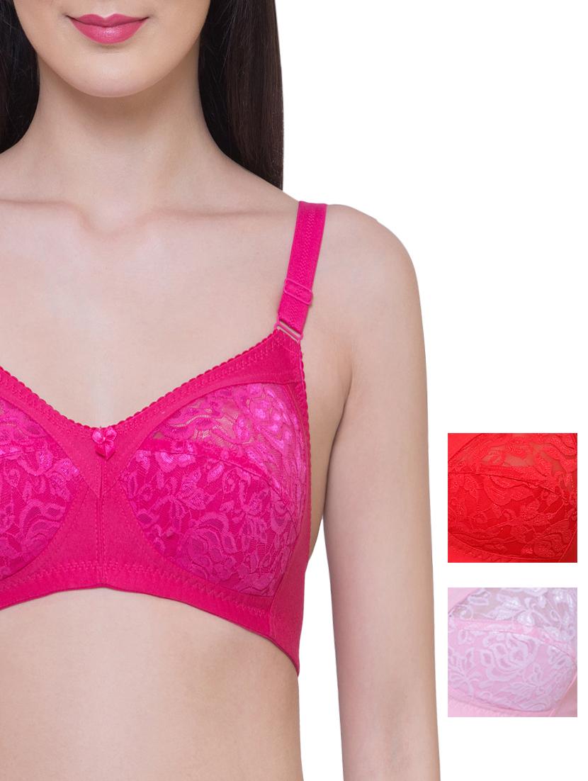 set of 3 multi colored bra - 15122446 - Zoom Image - 1