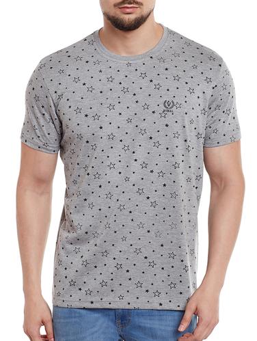grey cotton all over print t-shirt - 15122902 - Very Small Image - 1