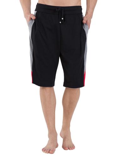 black cotton shorts - 15123053 - Very Small Image - 1