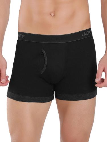 black & black melange cotton trunk - 15123075 - Very Small Image - 1