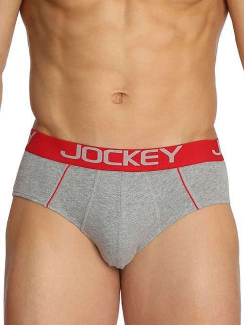 grey melange cotton hipster - 15123137 - Very Small Image - 1