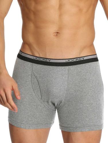 grey melange cotton trunk - 15123138 - Very Small Image - 1