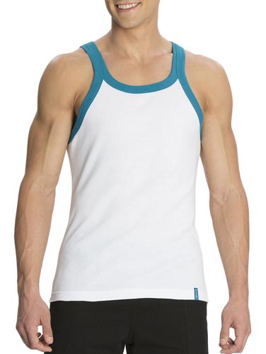 white cotton vest - 15123205 - Very Small Image - 1