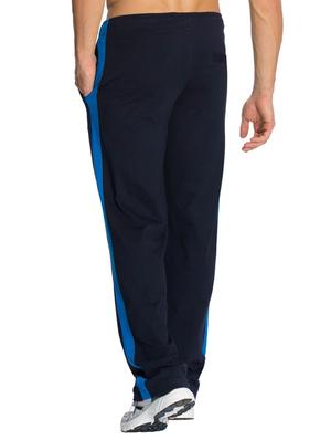 blue cotton full length track pant - 15123208 - Standard Image - 3