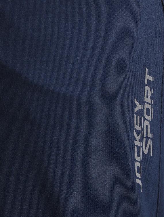 blue cotton track pant - 15123212 - Zoom Image - 4