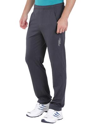 grey cotton length track pant - 15123213 - Standard Image - 2