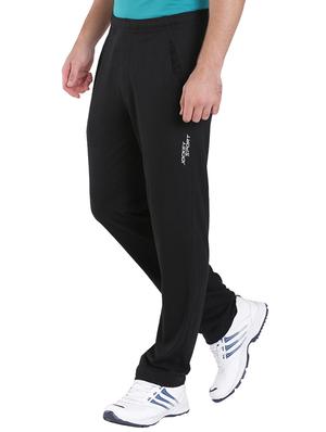 black cotton full length track pant - 15123214 - Standard Image - 2