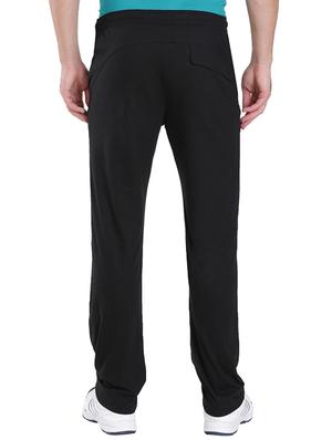 black cotton full length track pant - 15123214 - Standard Image - 3