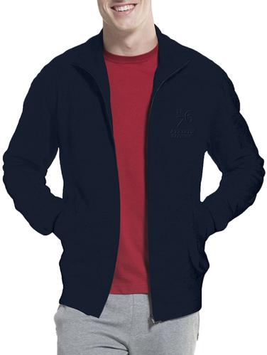 blue cotton casual jacket - 15123219 - Very Small Image - 1
