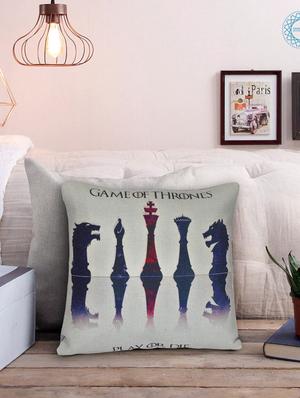 Game of Thrones Cushion Cover Jute, 16 X 16 Inches - 15123391 - Standard Image - 1