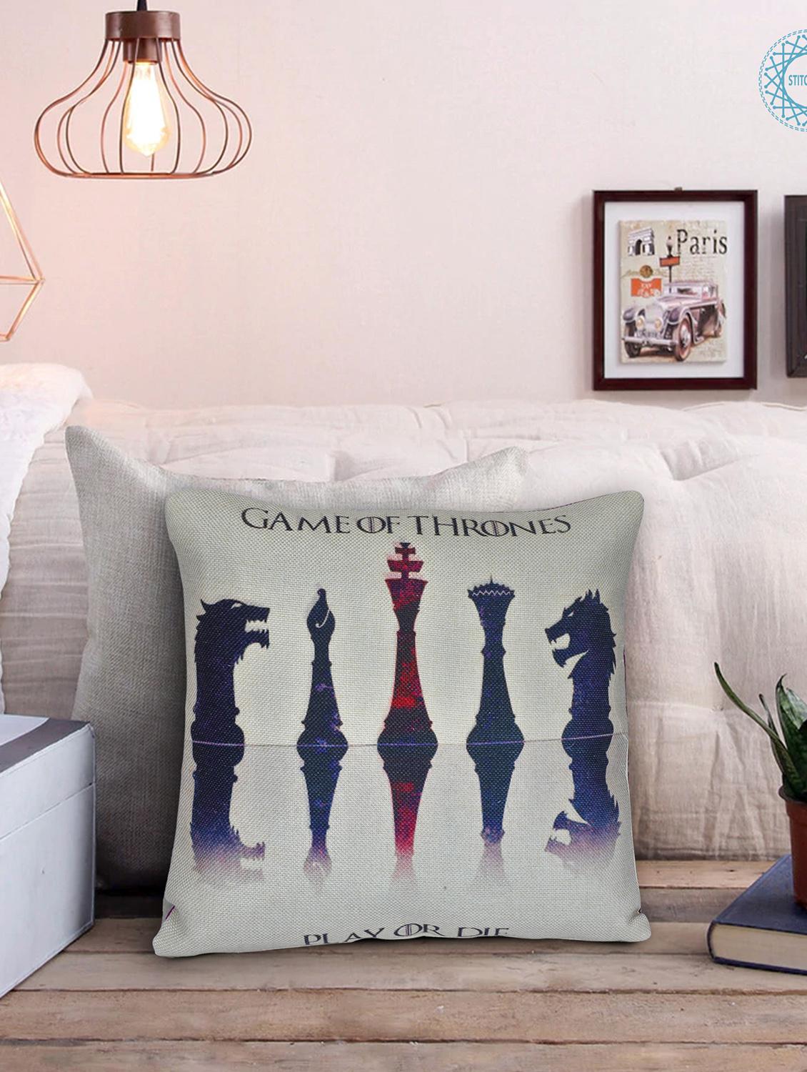 Game of Thrones Cushion Cover Jute, 16 X 16 Inches - 15123391 - Zoom Image - 1