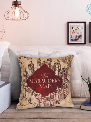 Harry Potter Cushion Cover Jute, 16 X 16 Inches - 15123402 - Very Small Image - 1