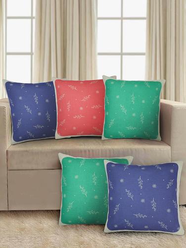 Set of 5 Jute Cushion Covers - 15123406 - Very Small Image - 1