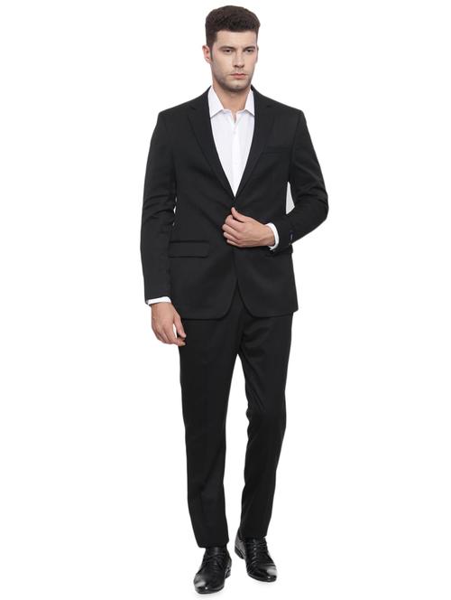 black polyester suit - 15123556 - Standard Image - 1