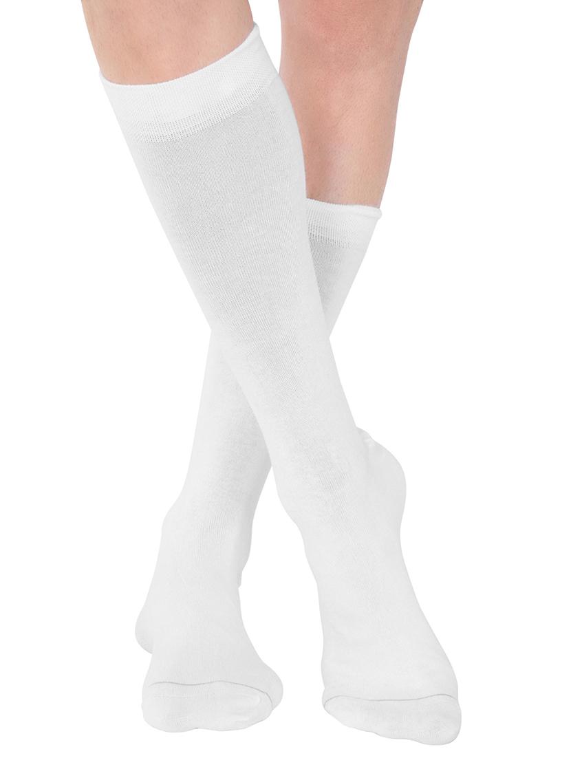 white cotton above ankle length sock - 15123674 - Zoom Image - 1