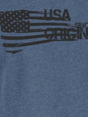 blue cotton back print t-shirt - 15123698 - Standard Image - 3