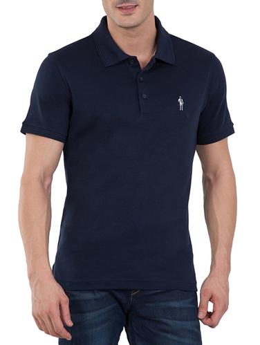 blue cotton polo t-shirt - 15123705 - Very Small Image - 1
