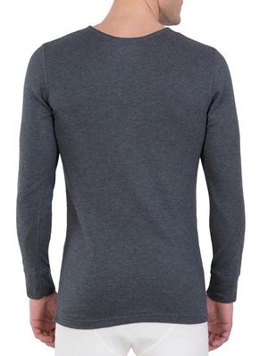 grey cotton thermal top - 15123719 - Standard Image - 3