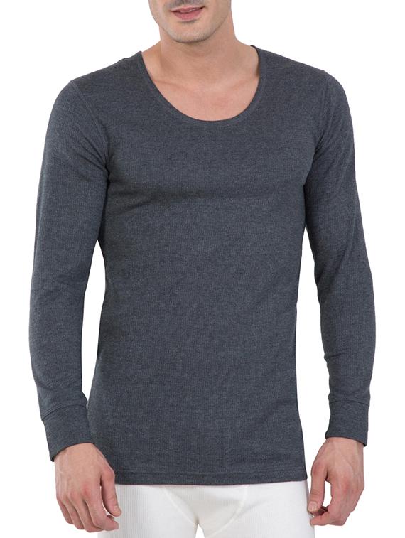 grey cotton thermal top - 15123719 - Zoom Image - 1