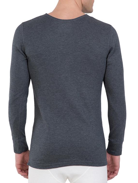 grey cotton thermal top - 15123719 - Zoom Image - 3
