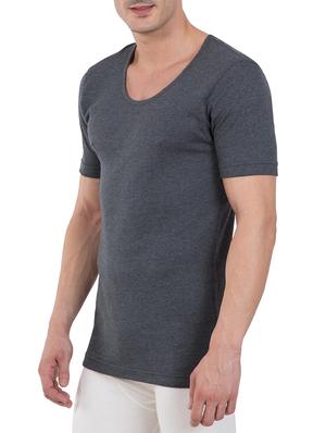 grey cotton thermal top - 15123720 - Standard Image - 2