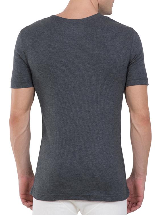 grey cotton thermal top - 15123720 - Zoom Image - 3