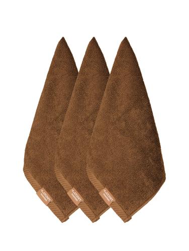 Chocolate Face Towel Pack of 3 - 15123730 - Very Small Image - 1