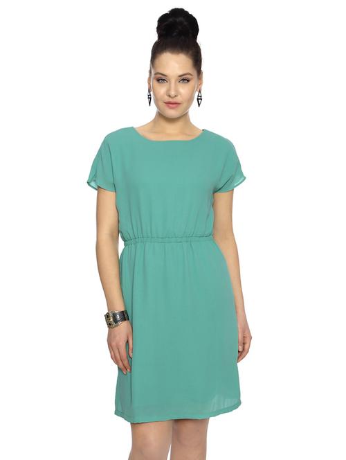 blue cotton blouson dress - 15123859 - Very Small Image - 1
