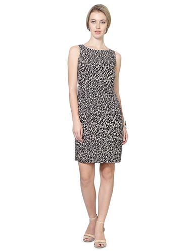white animal print sheath dress - 15123881 - Very Small Image - 1