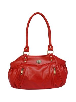 red leatherette regular handbag - 15123956 - Standard Image - 1