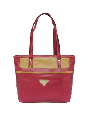 pink leatherette regular handbag - 15123964 - Standard Image - 1