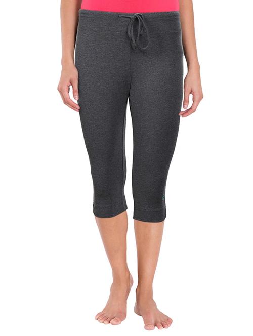 solid grey cotton capri - 15124115 - Very Small Image - 1