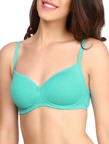 green cotton tshirt bra - 15124176 - Very Small Image - 1