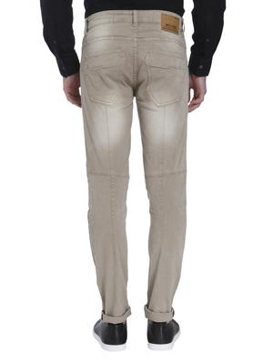 beige cotton washed jeans - 15124449 - Standard Image - 3