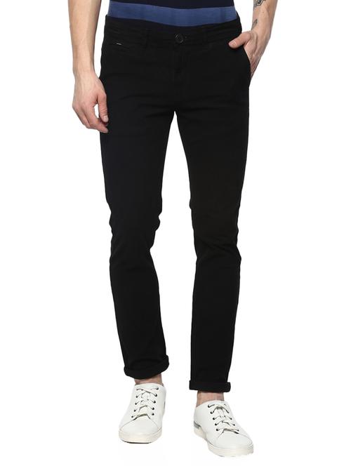 black cotton chinos - 15124452 - Standard Image - 1