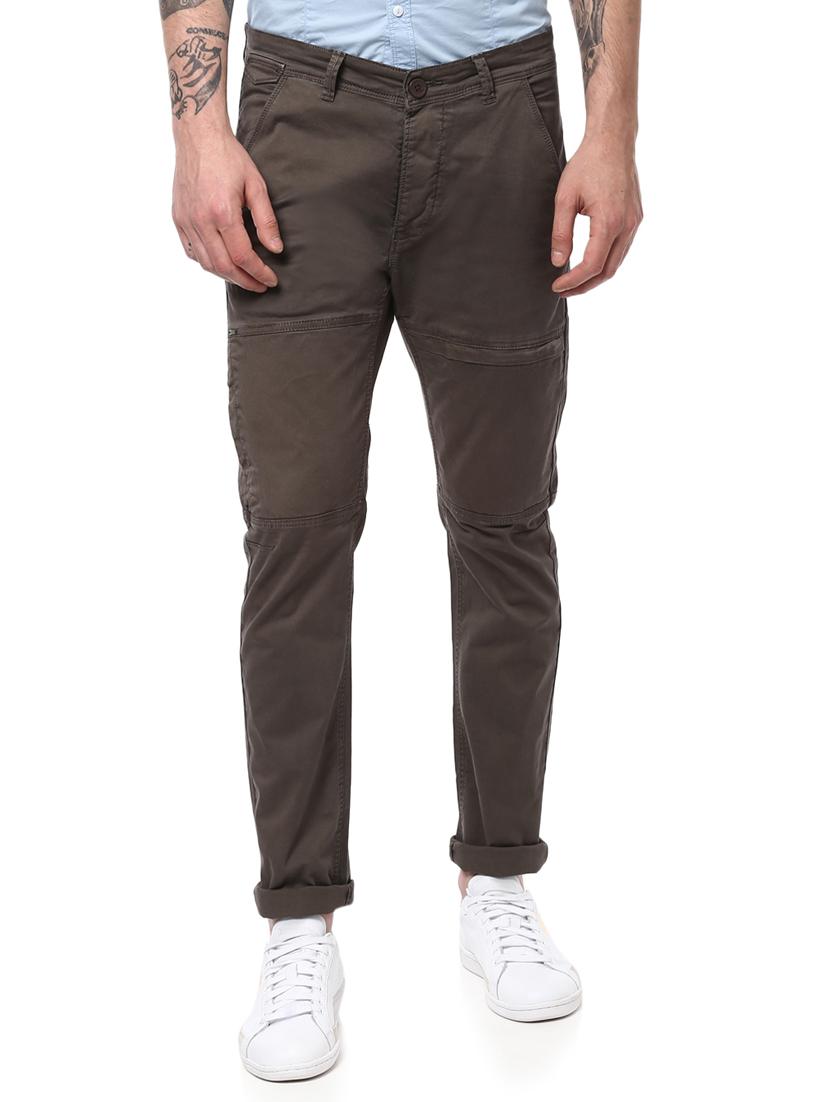 grey cotton chinos - 15124454 - Zoom Image - 1