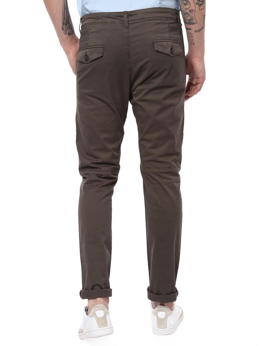 grey cotton chinos - 15124454 - Zoom Image - 3