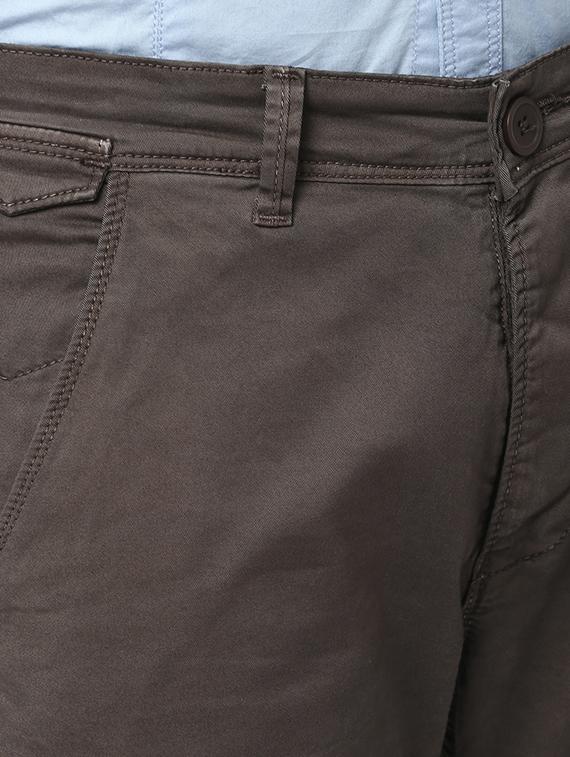 grey cotton chinos - 15124454 - Zoom Image - 4