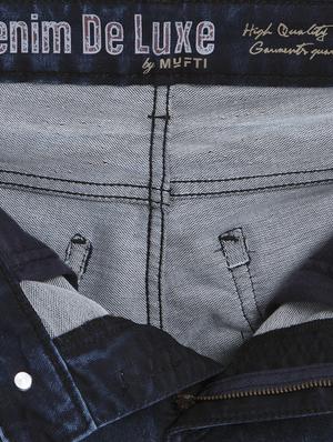 navy blue cotton washed jeans - 15124482 - Standard Image - 4