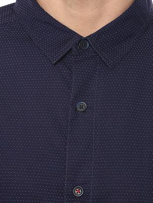 blue cotton casual shirt - 15124586 - Standard Image - 4