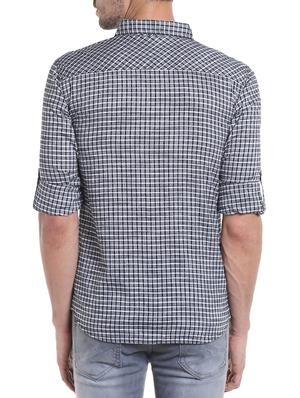 grey cotton casual shirt - 15124596 - Standard Image - 3